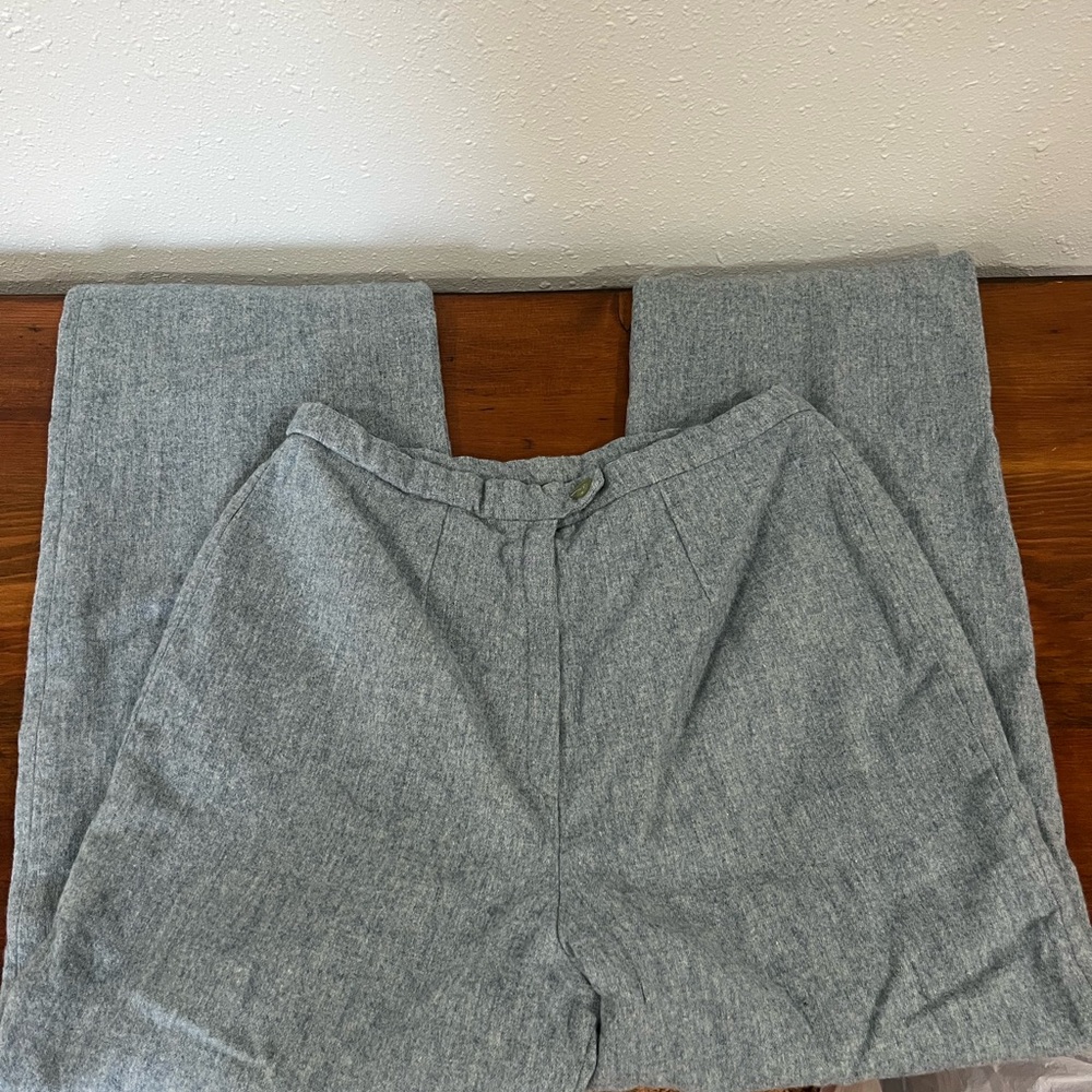 VTG Pendleton Womens Lined Pants 100% Virgin Wool 8 Blue Made in USA